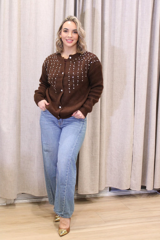 Brown Elegance Cardigan